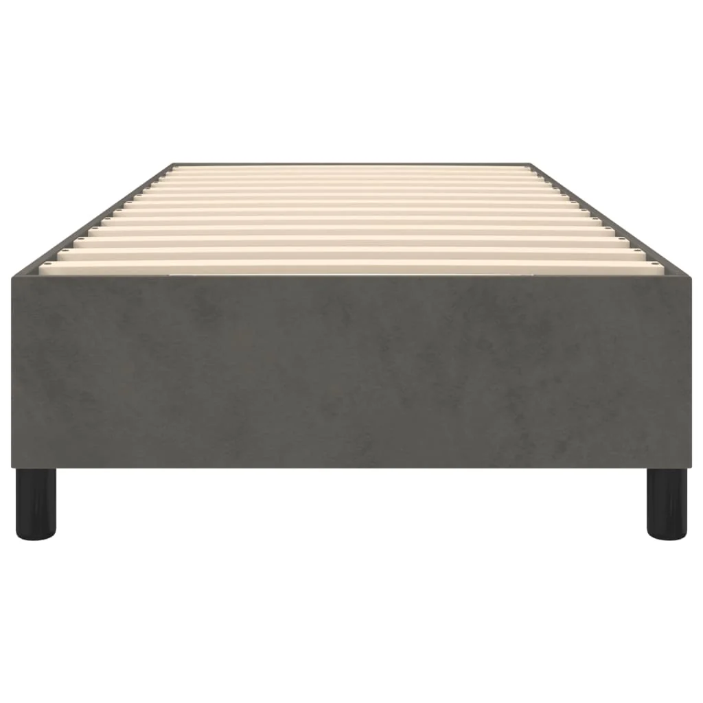 Boxspring sengeramme Mørkegrå 90x200 cm Fløjl - Image 5