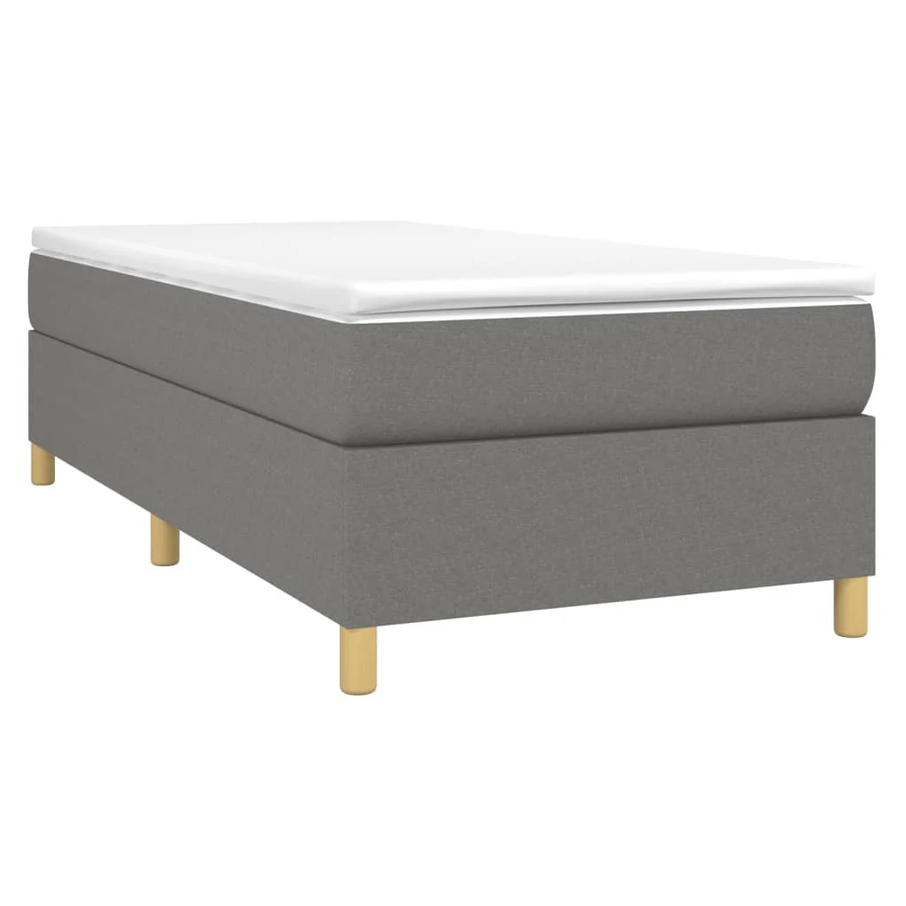 Boxspring sengeramme Mørkegrå 90x200 cm Stof - Image 3