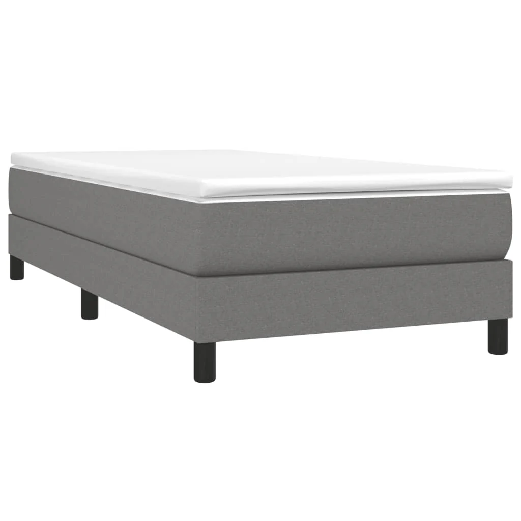 Boxspring sengeramme Mørkegrå 90x200 cm Stof - Image 3