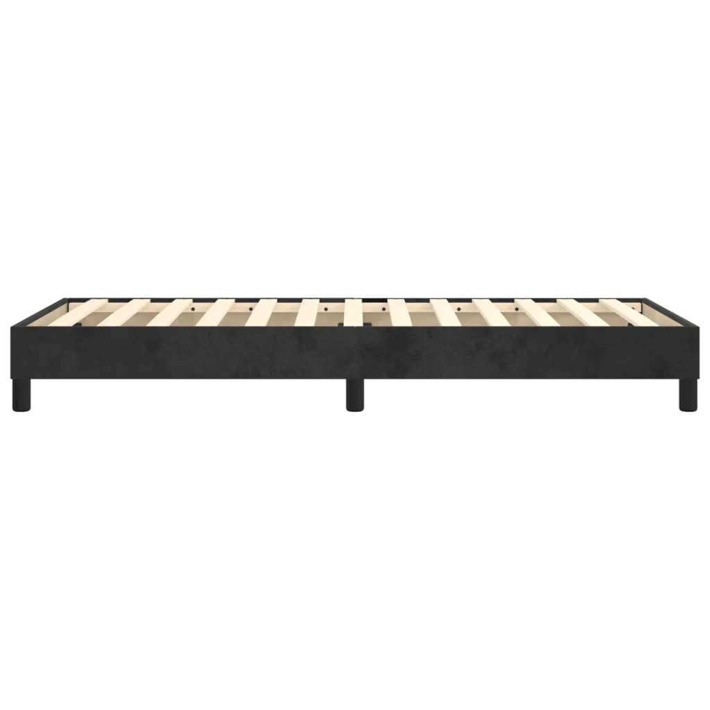 Boxspring sengeramme Sort 100x200 cm Fløjl - Image 6