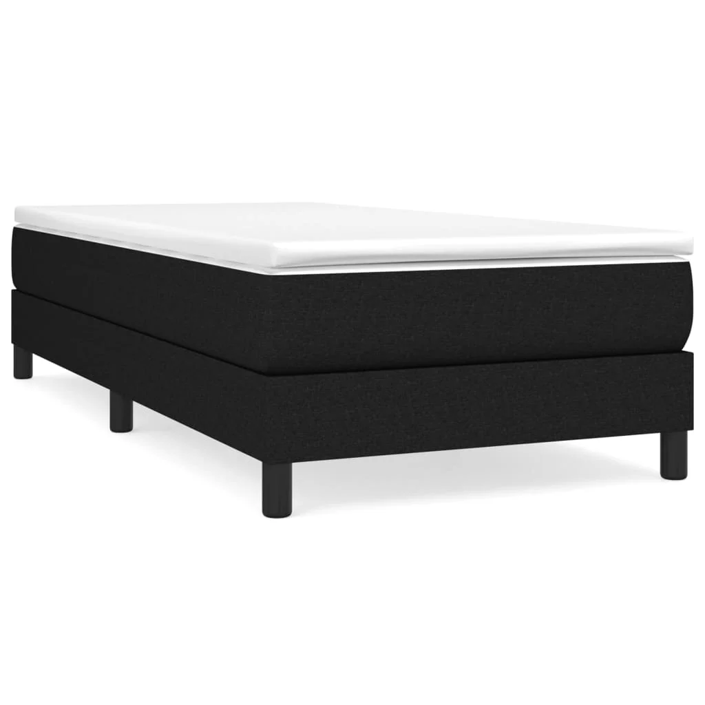 Boxspring sengeramme Sort 100x200 cm Stof - Image 2