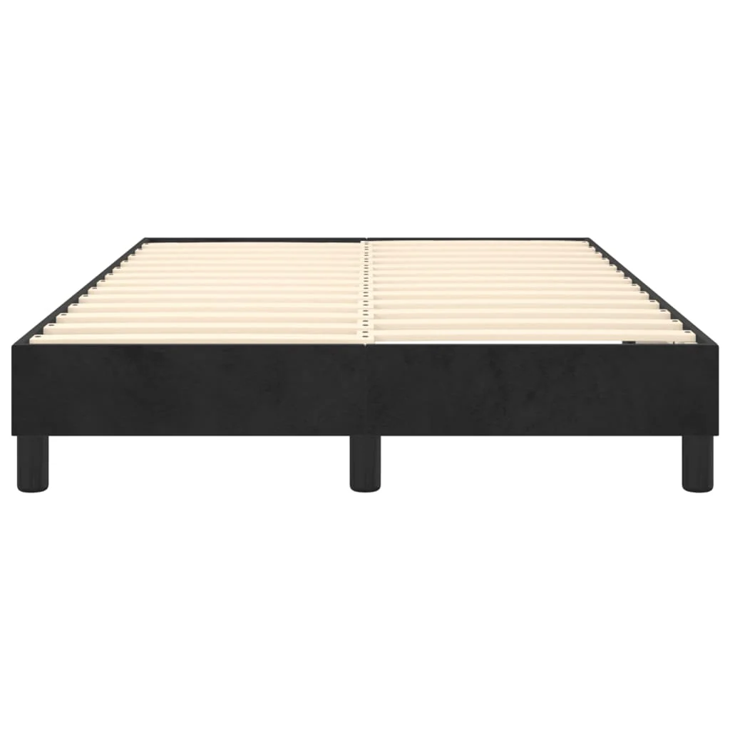 Boxspring sengeramme Sort 120x200 cm Fløjl - Image 5