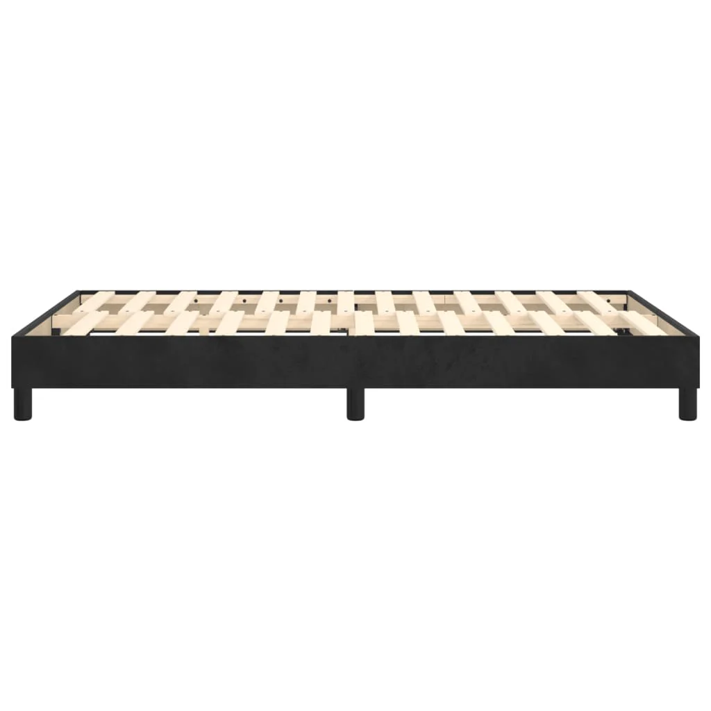 Boxspring sengeramme Sort 120x200 cm Fløjl - Image 6