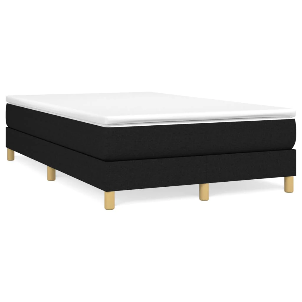 Boxspring sengeramme Sort 120x200 cm Stof - Image 2