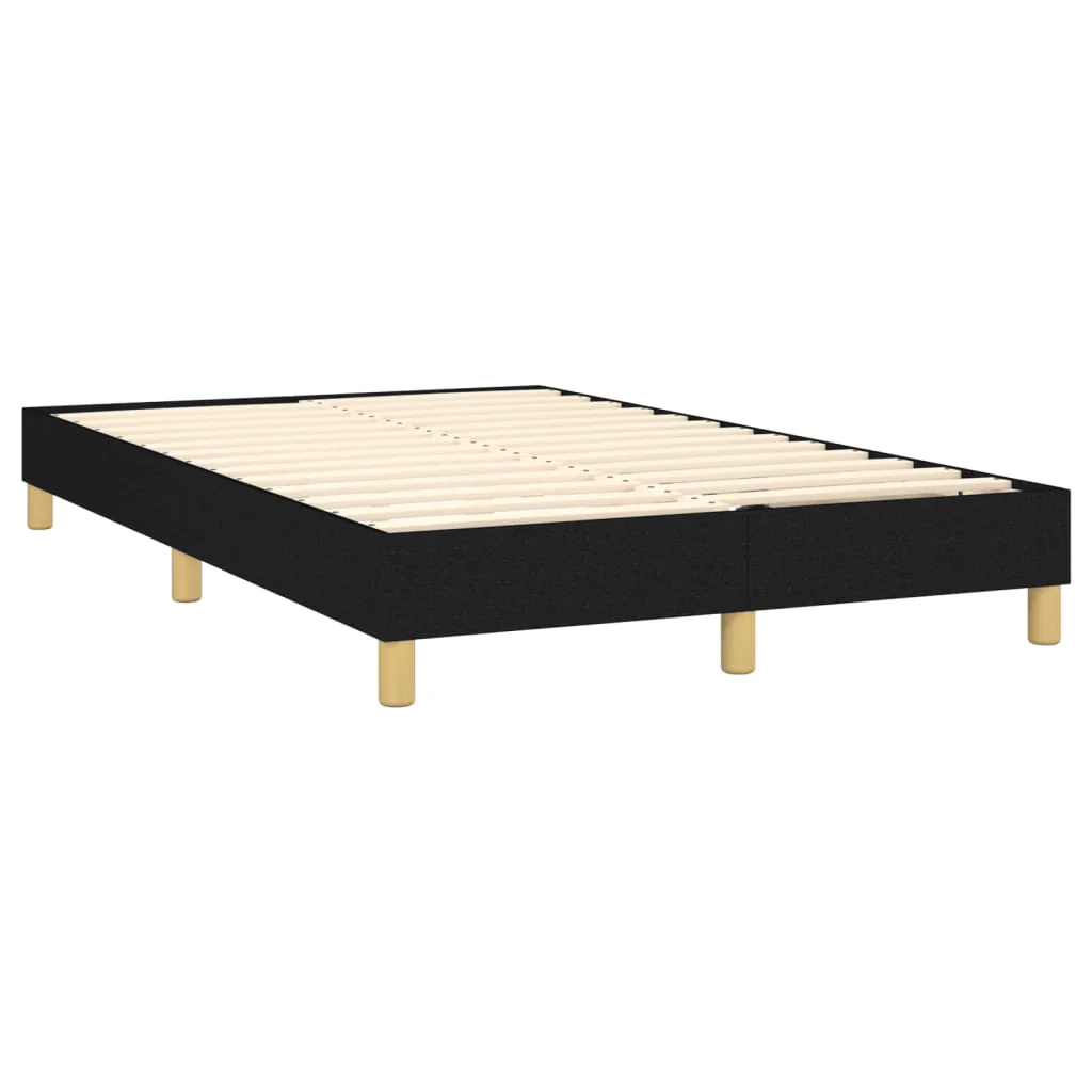 Boxspring sengeramme Sort 120x200 cm Stof - Image 4