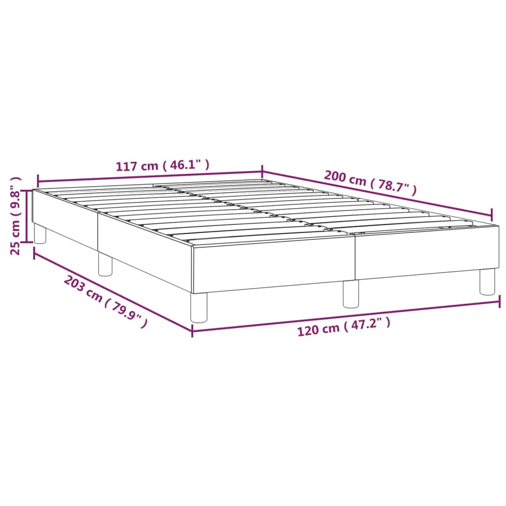 Boxspring sengeramme Sort 120x200 cm Stof - Image 8