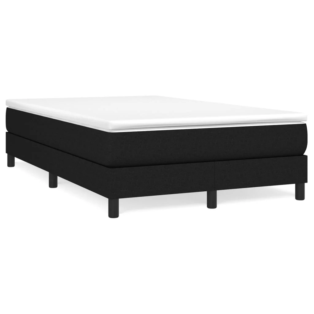 Boxspring sengeramme Sort 120x200 cm Stof - Image 2