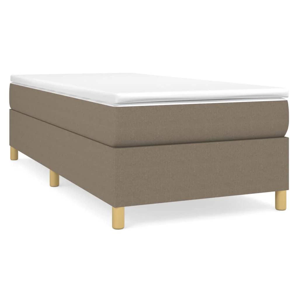 Boxspring sengeramme Taupe 100x200 cm Stof - Image 2