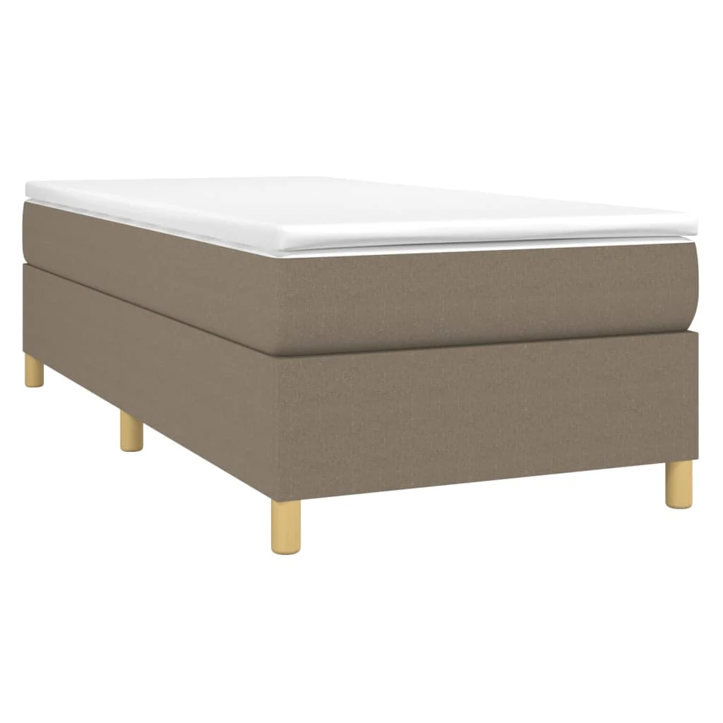 Boxspring sengeramme Taupe 100x200 cm Stof - Image 3