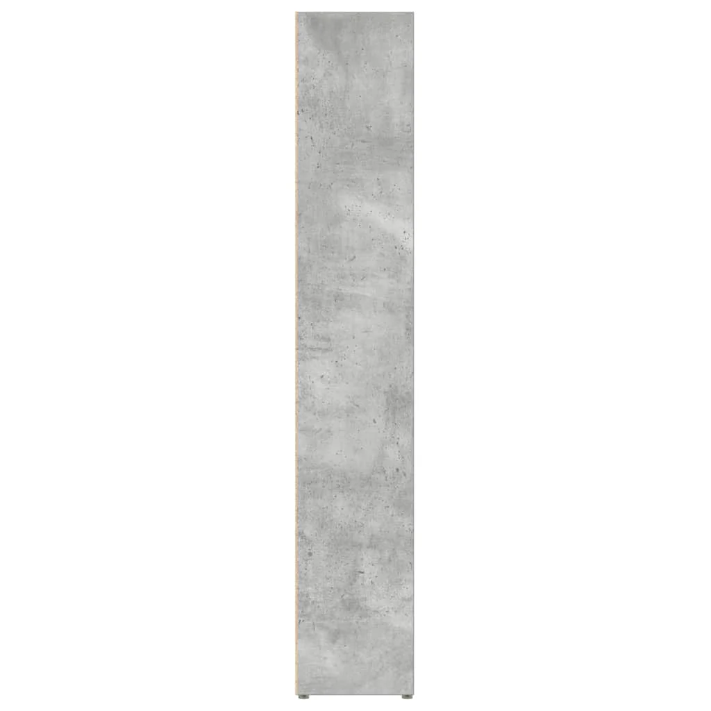 CD-reoler 2 stk. 21x16x93,5 cm spånplade betongrå - Image 6