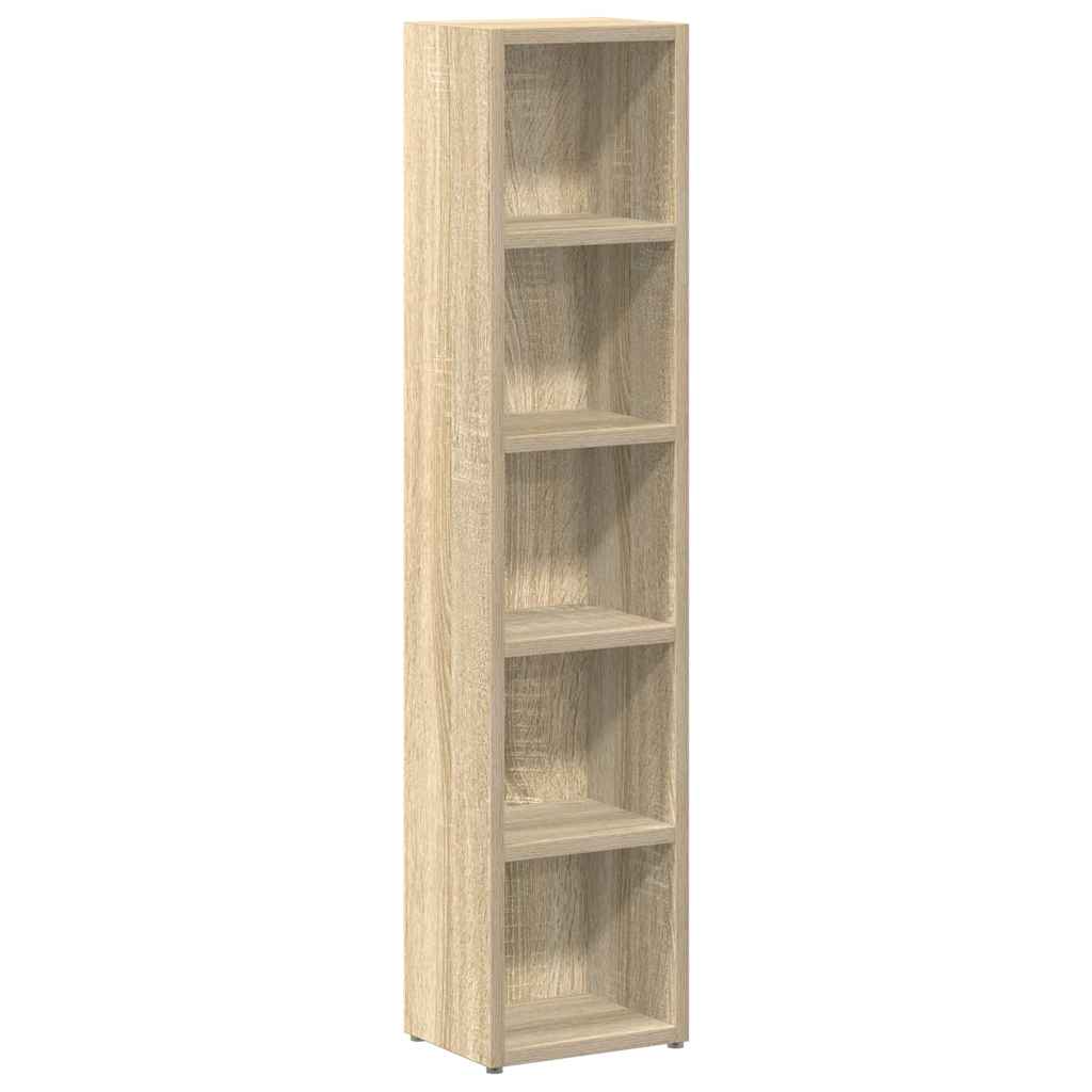 CD-reoler 2 stk. 21x16x93,5 cm spånplade sonoma-eg - Image 5