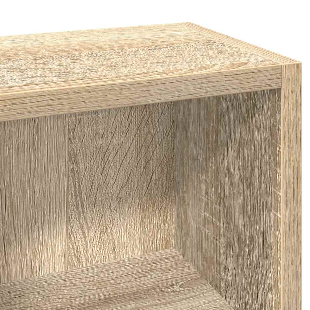 CD-reoler 2 stk. 21x16x93,5 cm spånplade sonoma-eg - Image 8