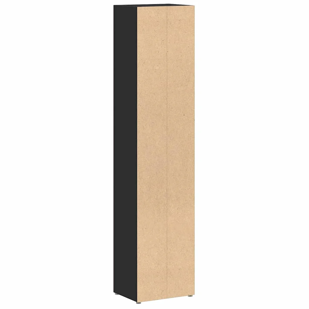 CD-reoler 2 stk. 21x16x93,5 cm spånplade sort - Image 7