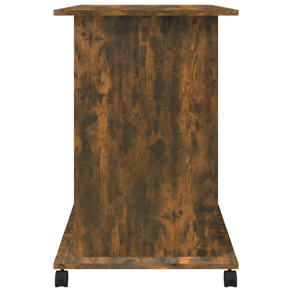 computerbord 80x50x75 cm konstrueret træ røget egetræsfarve - Image 7
