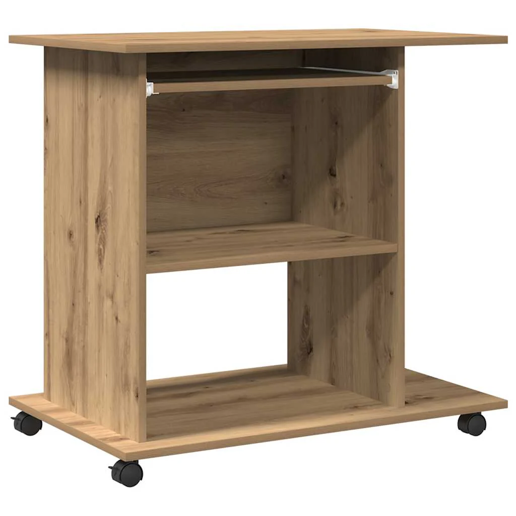 computerbord 80x50x75 cm spånplade artisan eg - Image 2