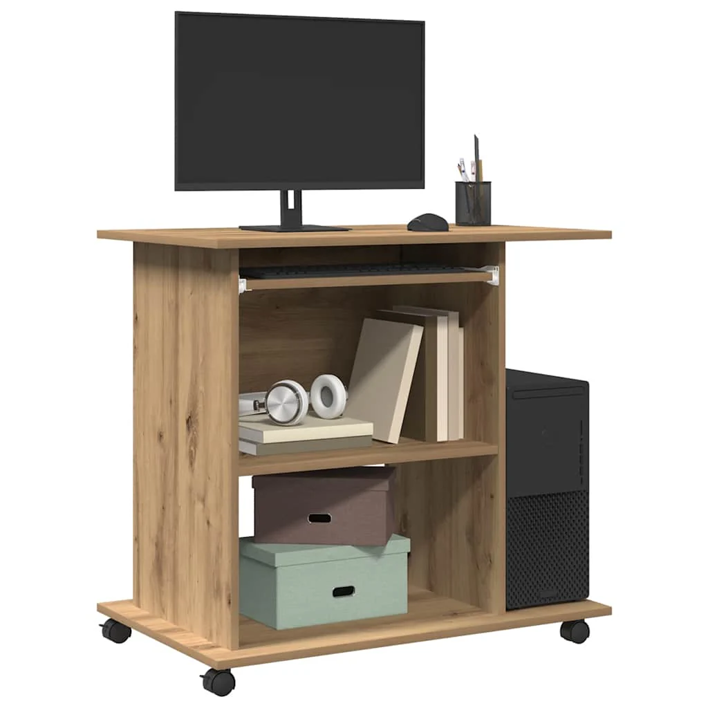 computerbord 80x50x75 cm spånplade artisan eg - Image 3