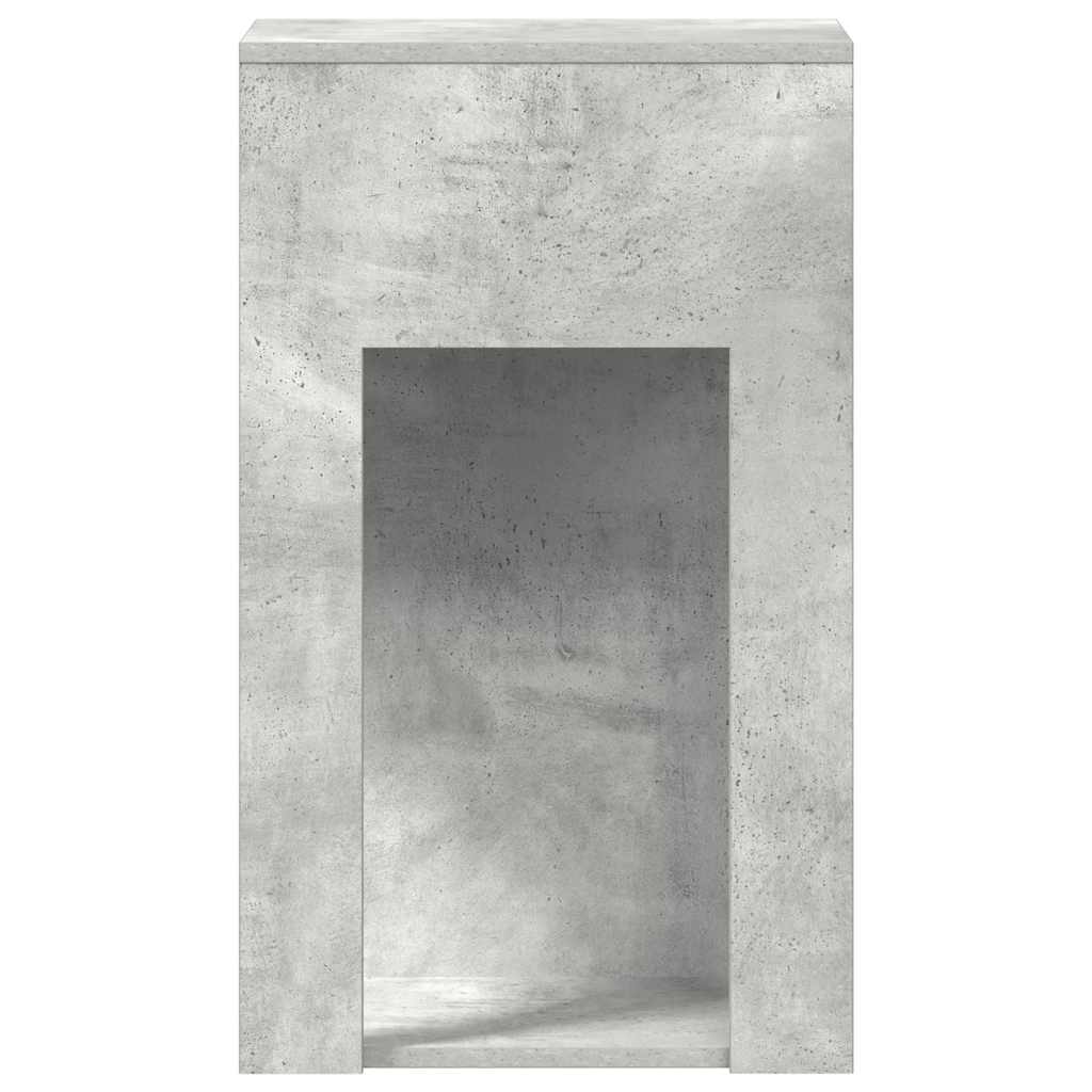 Computertårnstativ med skuffe 30x44x74 cm betongrå - Image 6