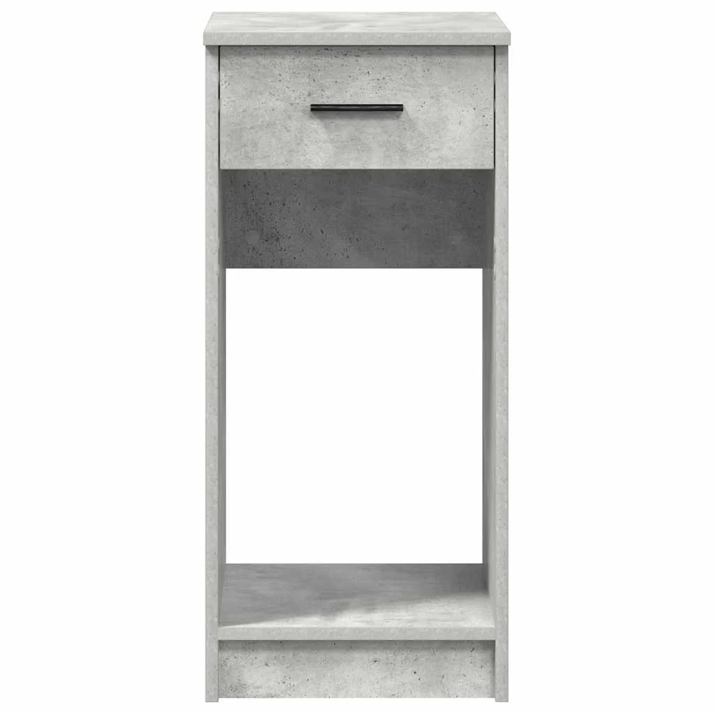 computertårnstativ med skuffe 35x45x77 cm betongrå - Image 5