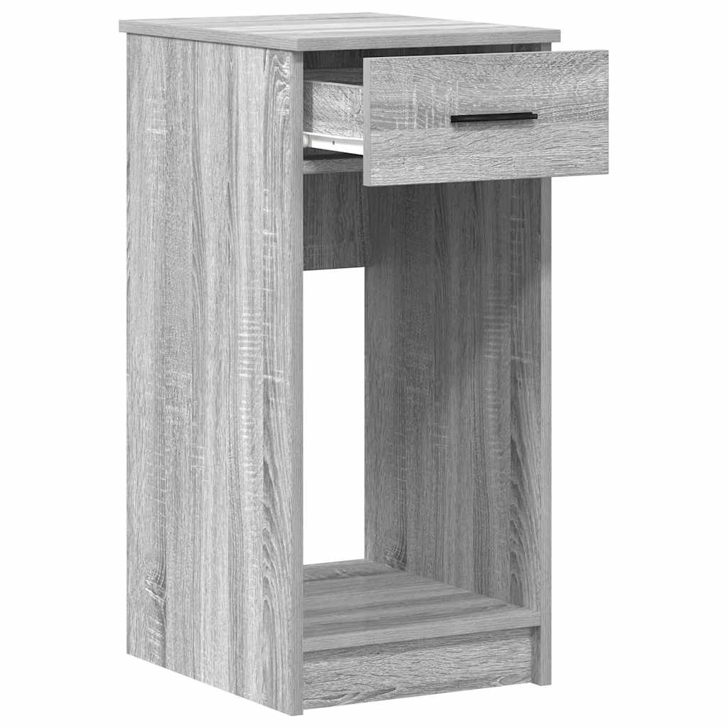 computertårnstativ med skuffe 35x45x77 cm grå sonoma-eg - Image 4