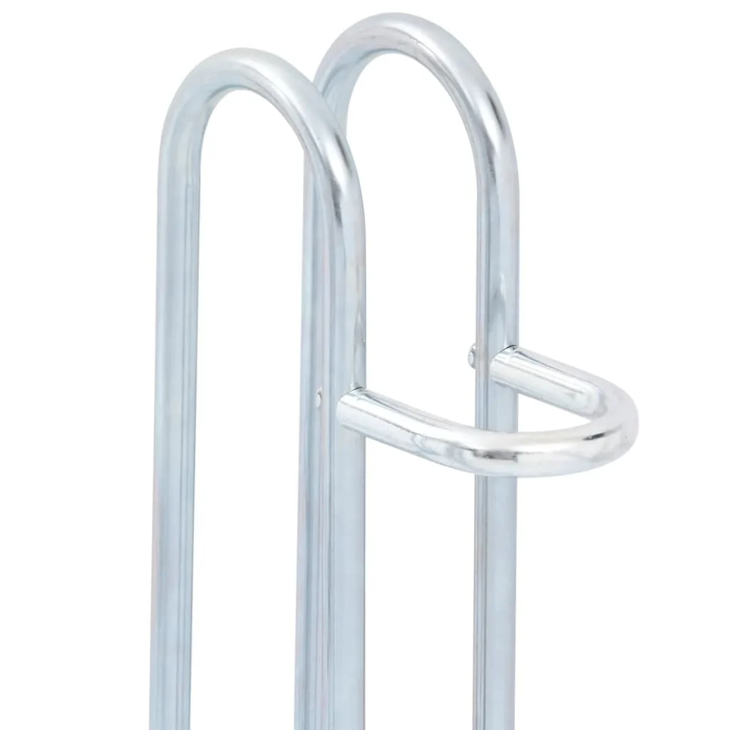 cykelstativ til 2 cykler fritstående galvaniseret stål - Image 7