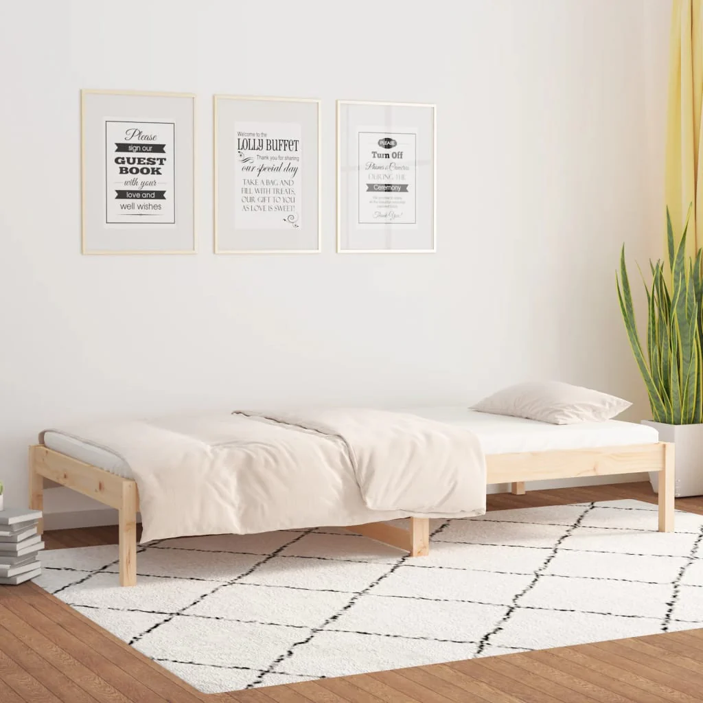 daybed 90x190 cm Single massivt fyrretræ - Image 4