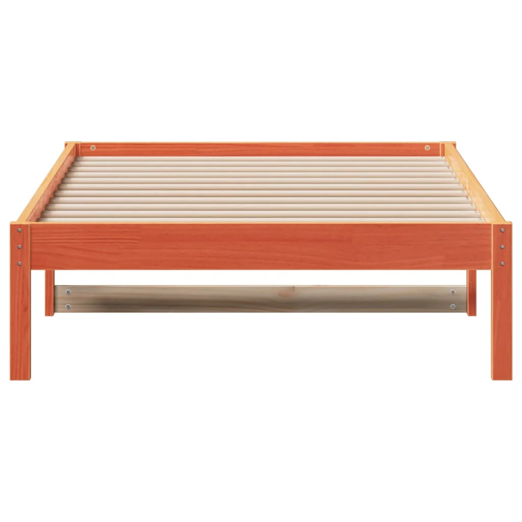 daybed uden madras 80x200 cm massivt fyrretræ gyldenbrun - Image 4