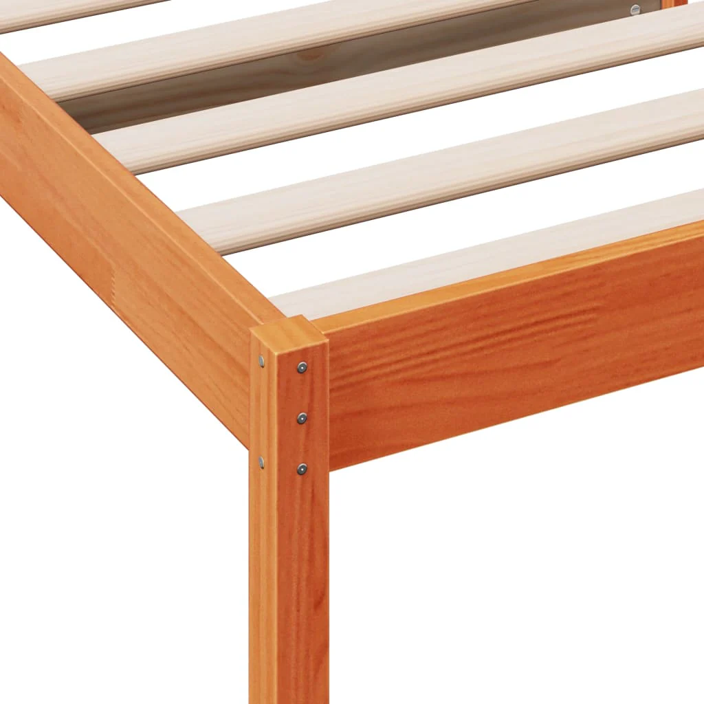 daybed uden madras 80x200 cm massivt fyrretræ gyldenbrun - Image 7