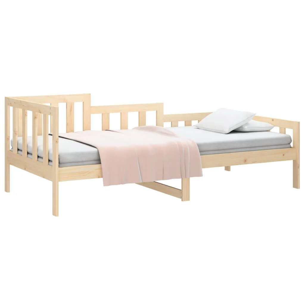 daybed uden madras 90x200 cm massivt fyrretræ - Image 3
