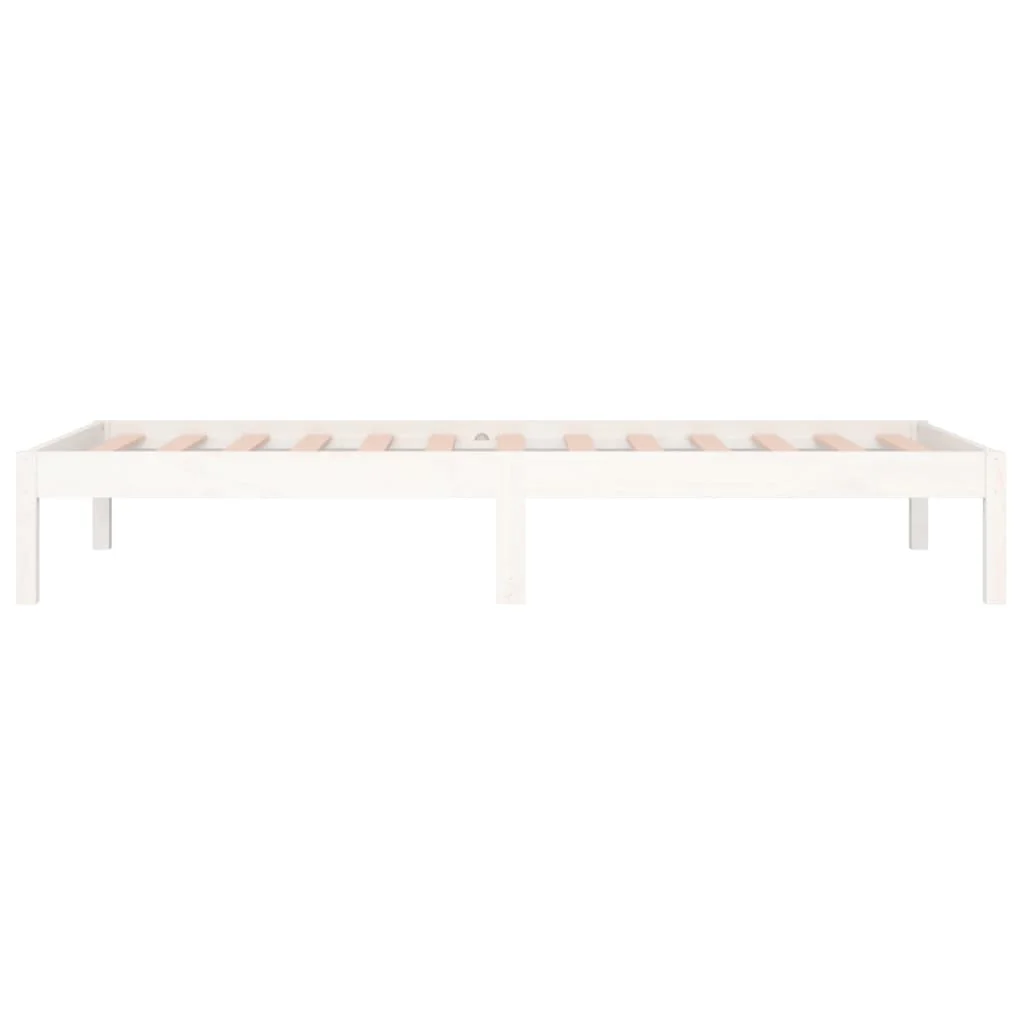 daybed uden madras 90x200 cm massivt fyrretræ hvid - Image 8