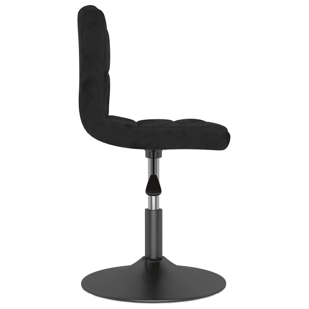 drejelig barstol fløjl sort - Image 4
