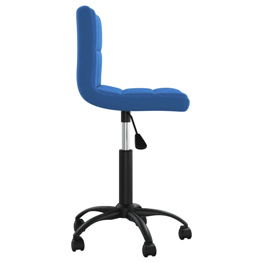 drejelig kontorstol fløjl blå - Image 4