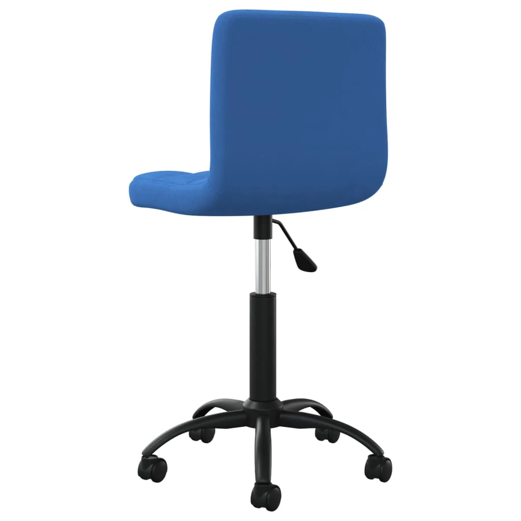 drejelig kontorstol fløjl blå - Image 5