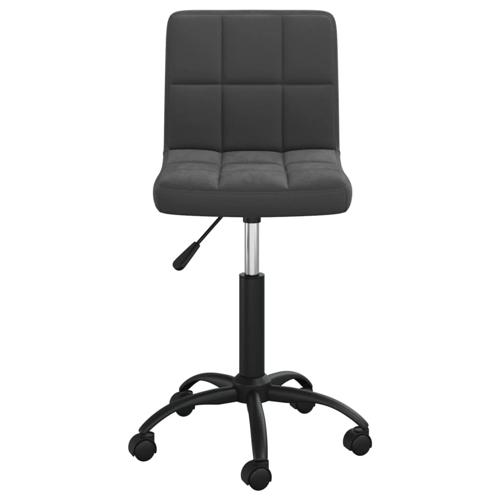 drejelig kontorstol fløjl sort - Image 3