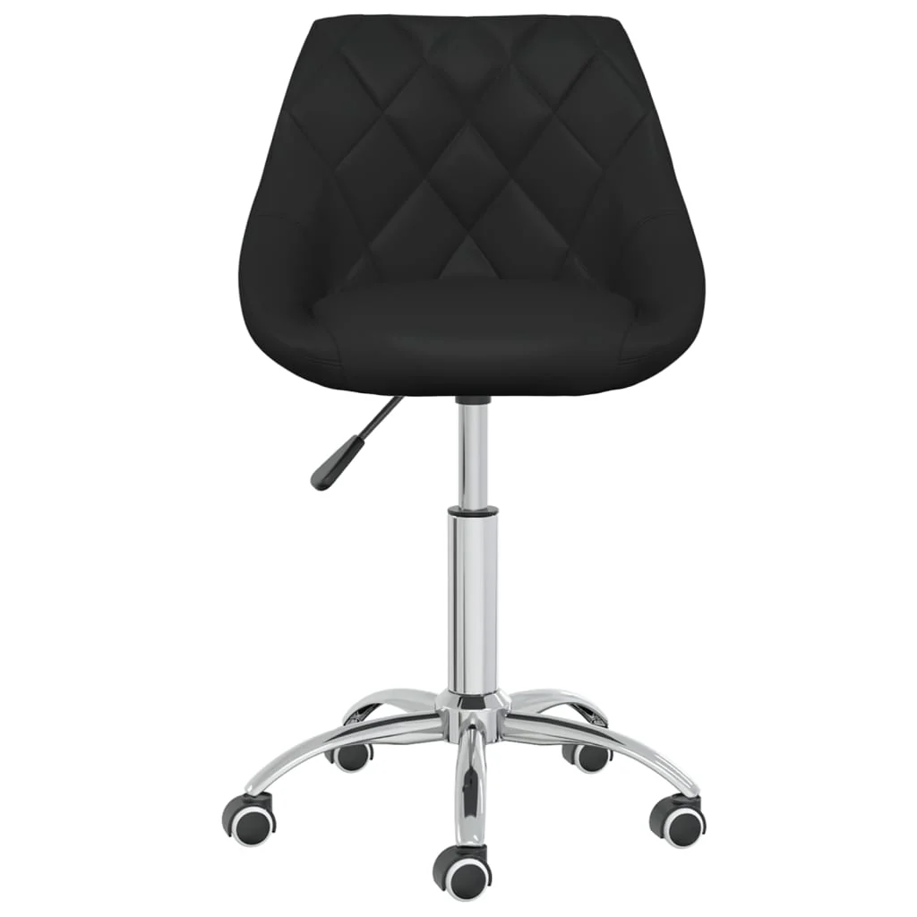 drejelig kontorstol kunstlæder sort - Image 3