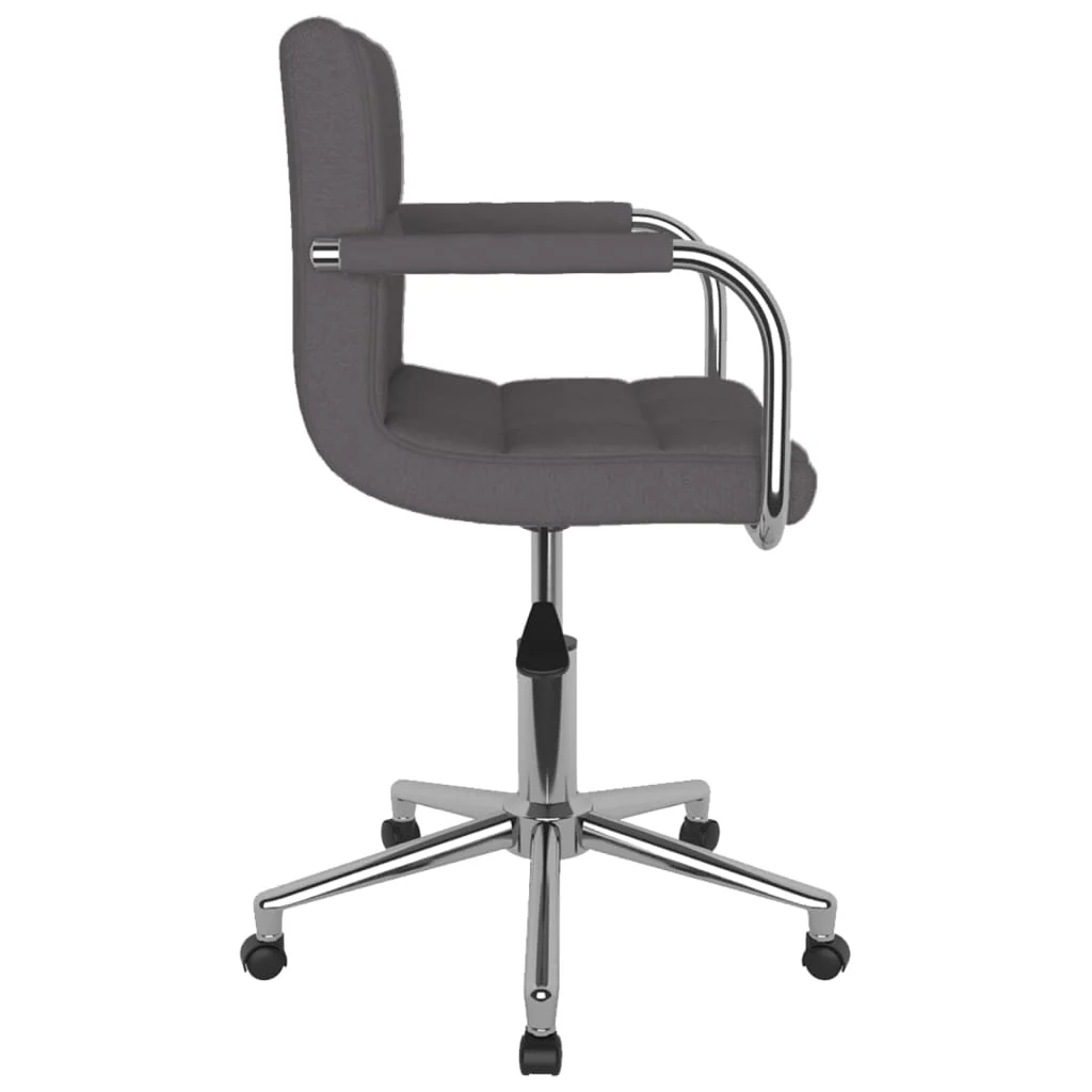 drejelig kontorstol stof gråbrun - Image 4