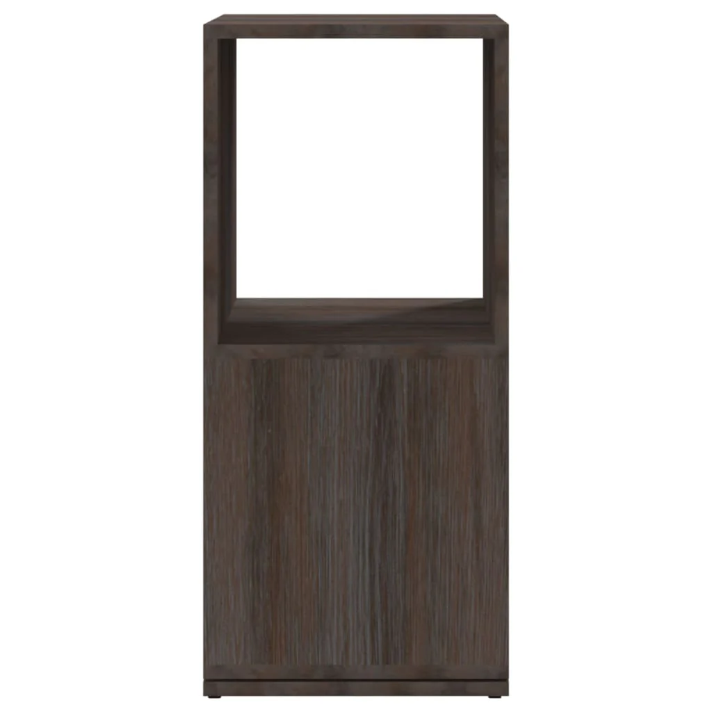 drejelig reol 34,5x34,5x75,5cm konstrueret træ grå og sonoma-eg - Image 5
