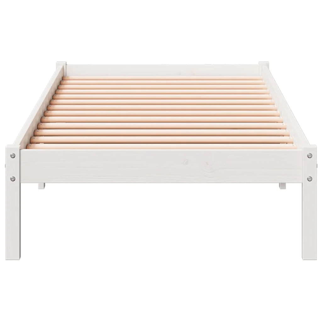 ekstra lang sengeramme uden madras 100x220 cm massivt fyrretræ - Image 4