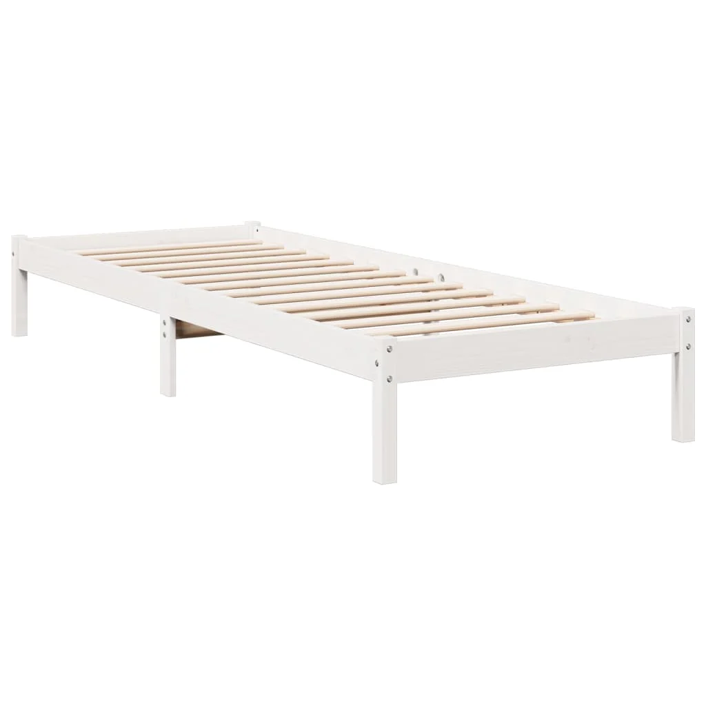 ekstra lang sengeramme uden madras 80x210 cm massivt fyrretræ - Image 3
