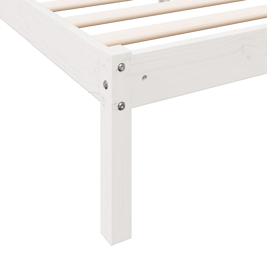 ekstra lang sengeramme uden madras 80x210 cm massivt fyrretræ - Image 7