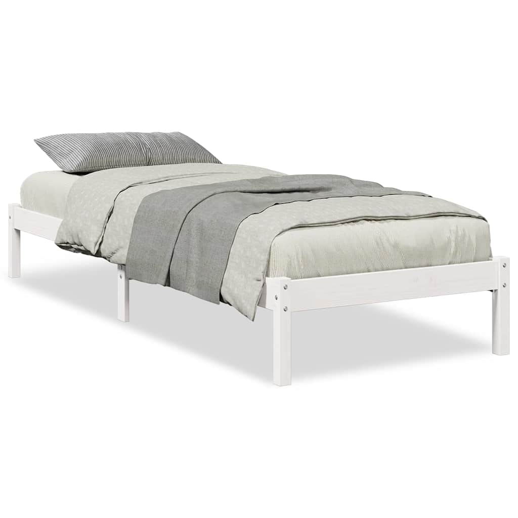 ekstra lang sengeramme uden madras 90x210 cm massivt fyrretræ - Image 2
