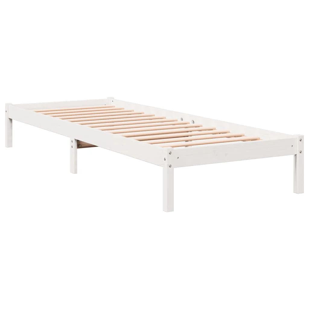 ekstra lang sengeramme uden madras 90x220 cm massivt fyrretræ - Image 6