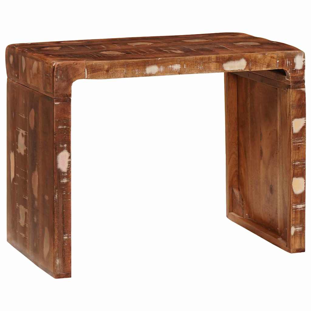 Endebord Brun 60 x 35 x 46 cm Solid genbrugs træ - Image 2