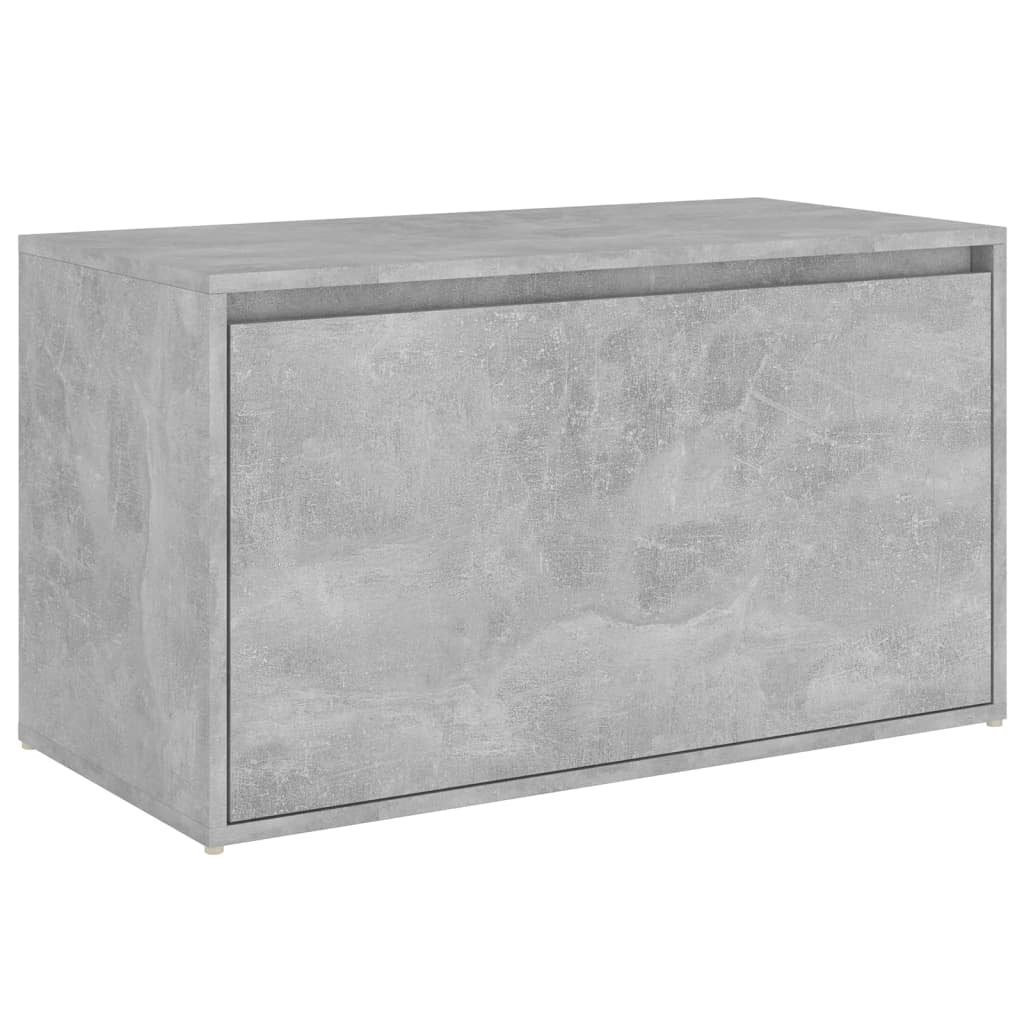 entrébænk 80x40x45 cm konstrueret træ betongrå - Image 2