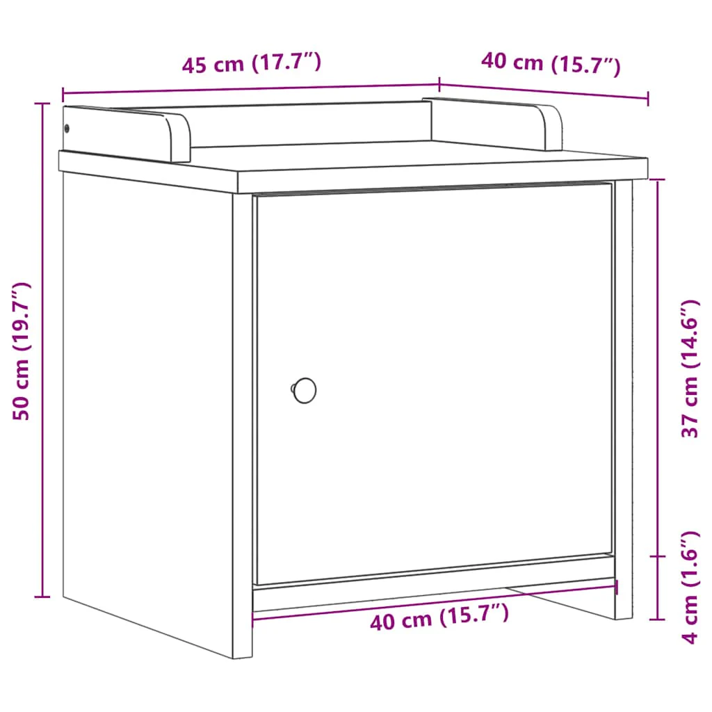 entrébænk SANDNES 45x40x50 cm massivt fyrretræ - Image 9