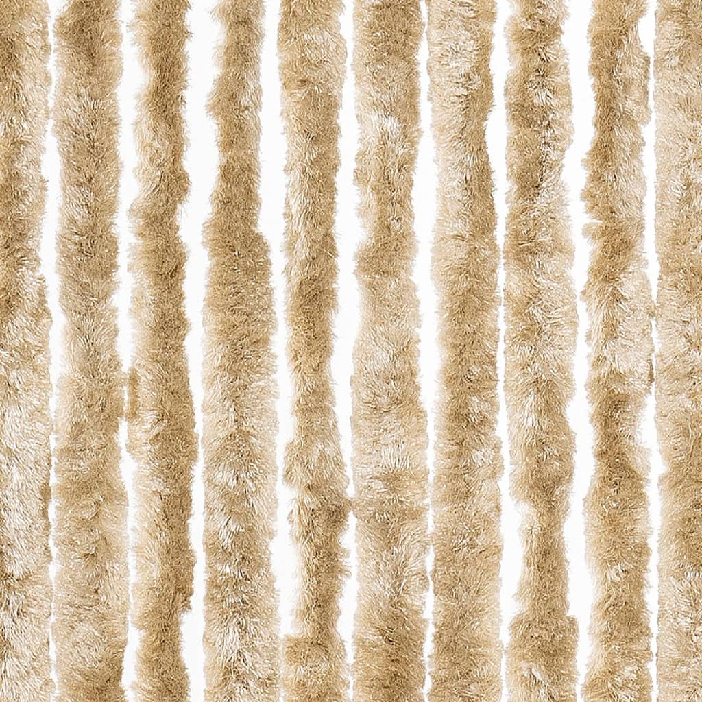 flueforhæng 100x200 cm chenille beige - Image 5
