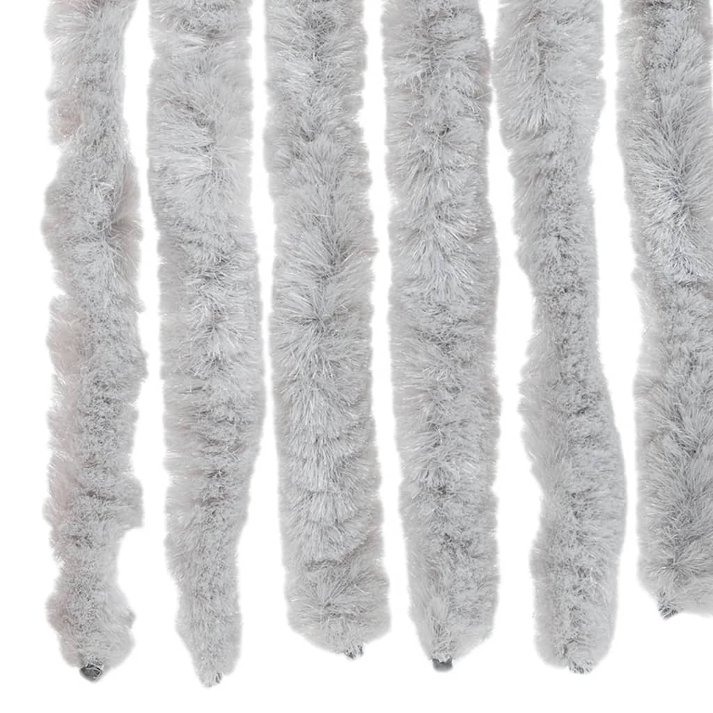 flueforhæng 100x220 cm chenille grå - Image 5