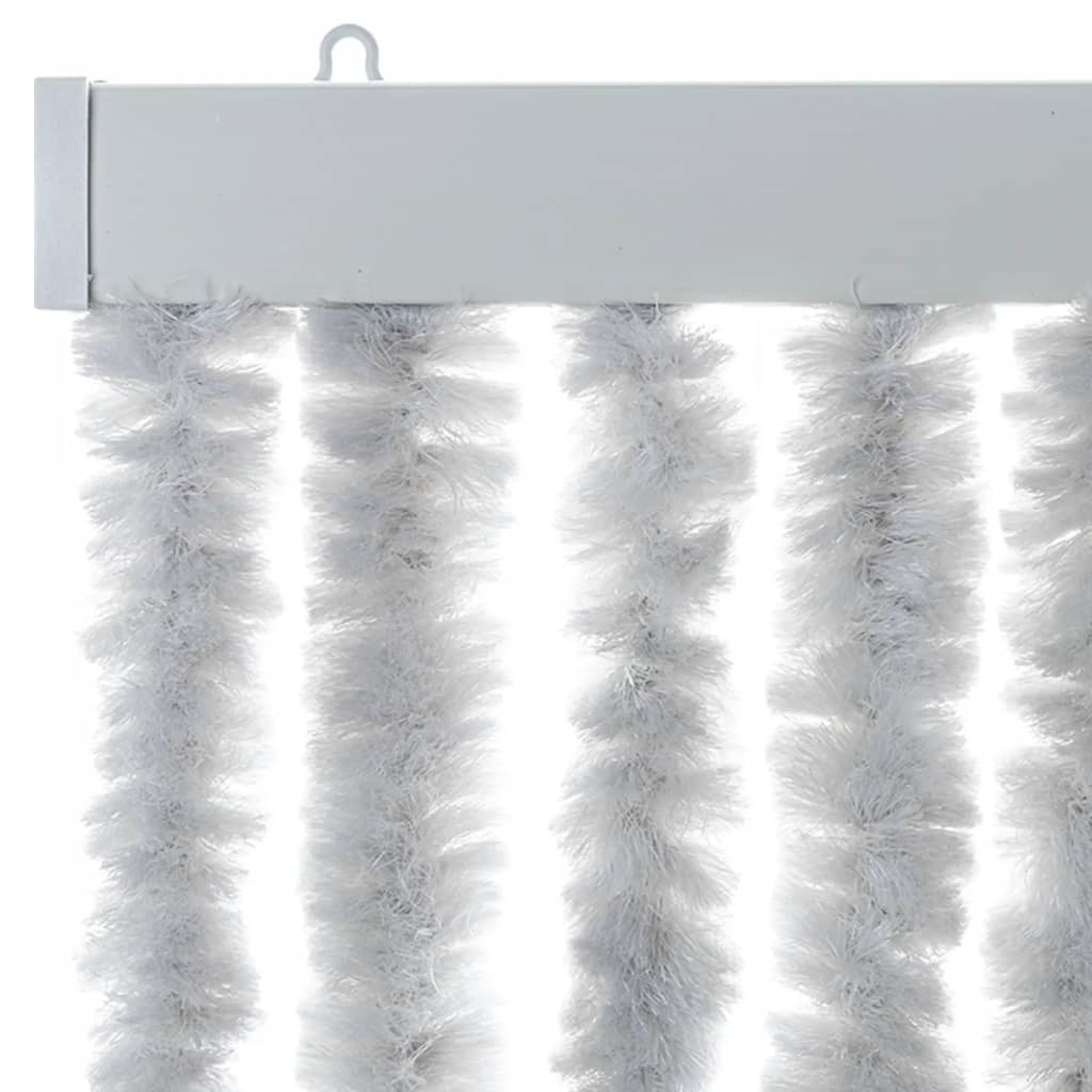 flueforhæng 90x220 cm chenille grå - Image 4