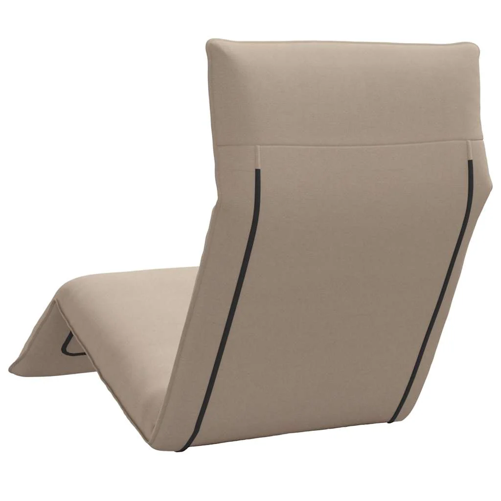 foldbar liggestol 175x54x8,5 cm oxfordstof gråbrun - Image 6