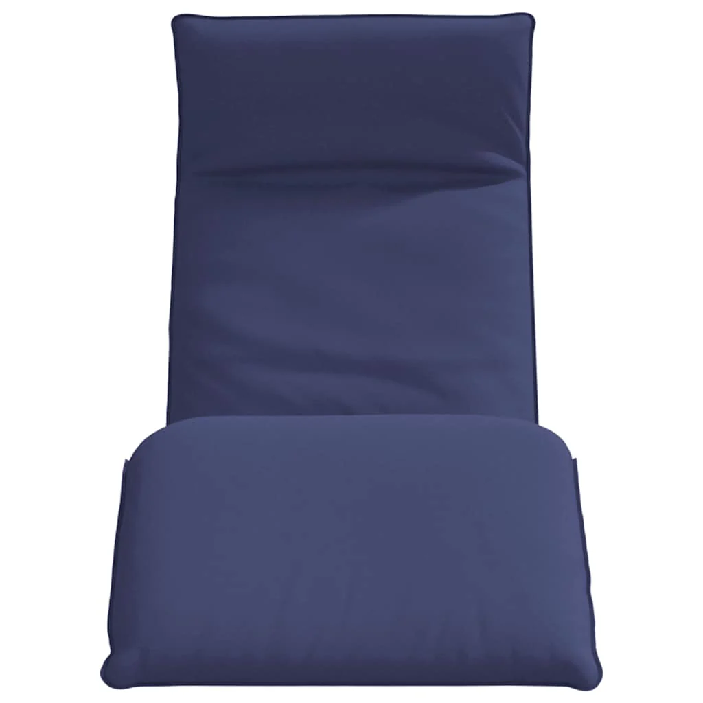 foldbar liggestol 175x54x8,5 cm oxfordstof marineblå - Image 4