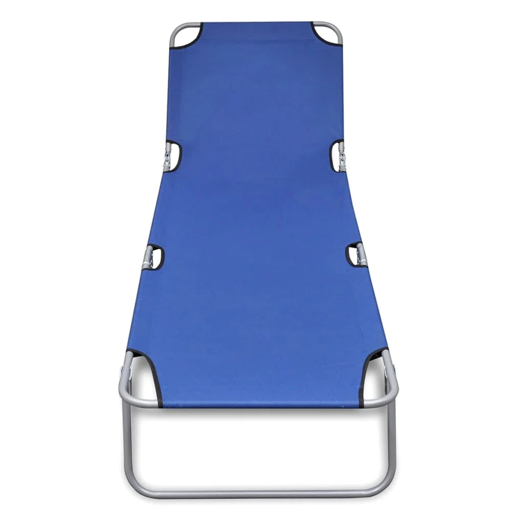 foldbar liggestol pulverlakeret stål blå - Image 2